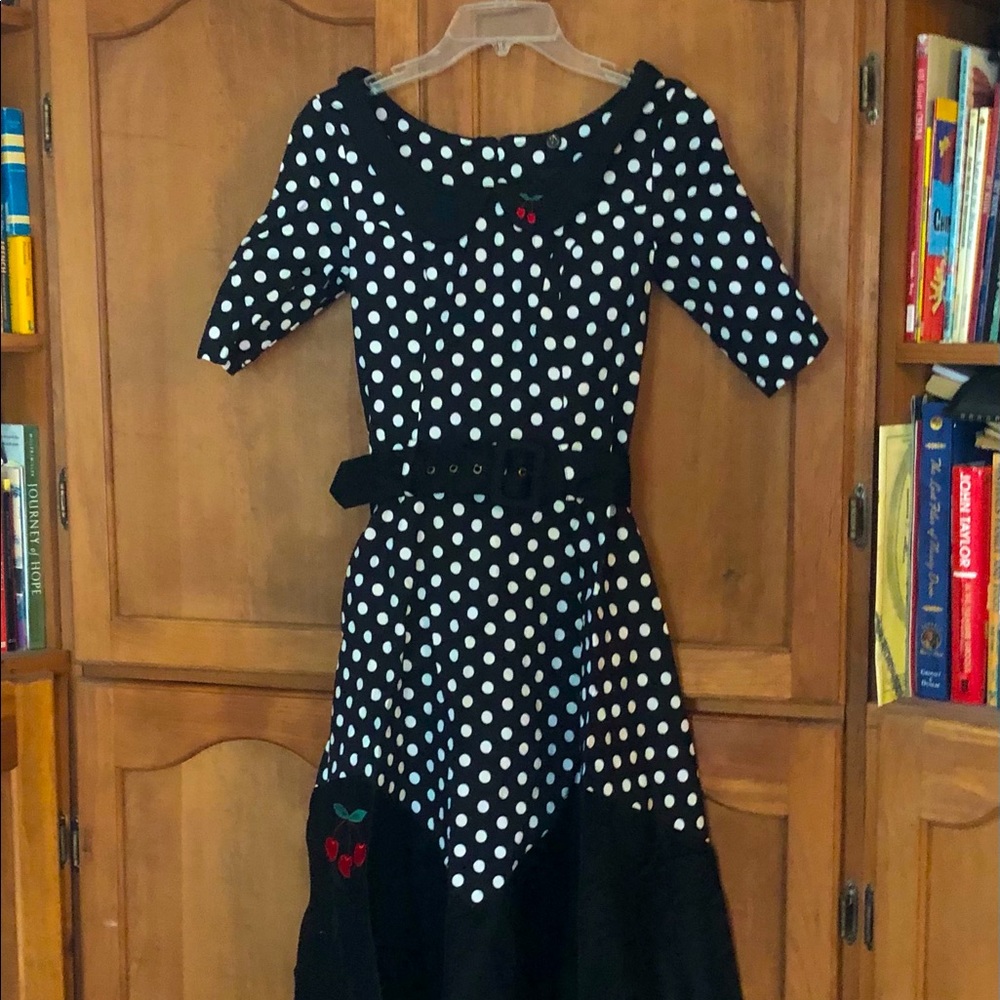 NWT Cherry polka dot dress!